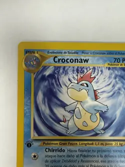 Pokemon Croconaw 31/111 Neo Genesis-1st Edition Spanish print (“Edicion 1”) -LP - Image 5