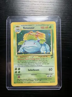 Pokemon TCG Venusaur Holo Rare Base Set 2 18/130 Vintage 1999 WOTC - Image 1