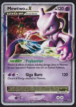 Pokemon Mewtwo LV.X DP28 Holo Black Star Promo - Image 1