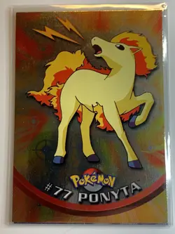 2000 Topps Pokemon TV #77 Ponyta (C) Silver Foil FREE COMBINED SHIP - Image 1