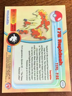 2000 Topps Pokemon TV #78 Rapidash (B) Silver Foil FREE COMBINED SHIP - Image 2