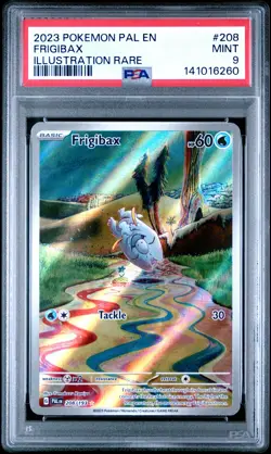 2023 POKEMON PAL EN-PALDEA EVOLVED ILLUSTRATION RARE #208 FRIGIBAX PSA 9 - Image 1