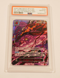 One Piece OP13 God Demon Pack Red Parallel Five Elders Eng Sequential PSA 10 SP - Image 2