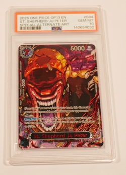 One Piece OP13 God Demon Pack Red Parallel Five Elders Eng Sequential PSA 10 SP - Image 3