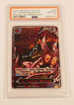 One Piece OP13 God Demon Pack Red Parallel Five Elders Eng Sequential PSA 10 SP - Image 4