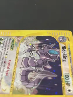 2002 Pokemon Aquapolis 150/147 - Nidoking Crystal - Holo Swirl Secret Rare - LP - Image 2