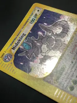 2002 Pokemon Aquapolis 150/147 - Nidoking Crystal - Holo Swirl Secret Rare - LP - Image 3