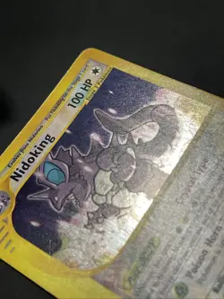 2002 Pokemon Aquapolis 150/147 - Nidoking Crystal - Holo Swirl Secret Rare - LP - Image 4