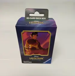 Ravensburger Disney Lorcana TCG Deck Box Featuring Aladdin - Heroic Outlaw - Image 1