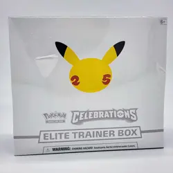 ✨PLASTIC TEAR✨ Pokemon TCG 25th Anniversary Celebrations Elite Trainer Box (ETB) 820650809439 - Image 1