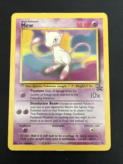 Wizards of the Coast (WotC) Black Star Promo Pokemon Card Lot: Pikachu 27 Mew 8 - Image 2