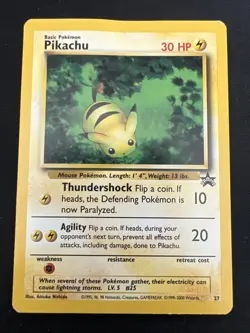Wizards of the Coast (WotC) Black Star Promo Pokemon Card Lot: Pikachu 27 Mew 8 - Image 4