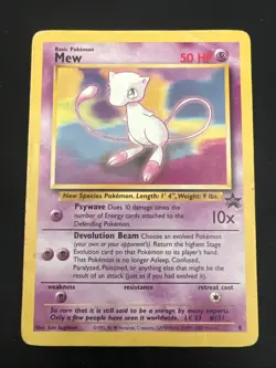 Wizards of the Coast (WotC) Black Star Promo Pokemon Card Lot: Zapdos & Mew - Image 2