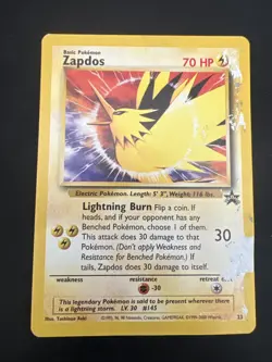 Wizards of the Coast (WotC) Black Star Promo Pokemon Card Lot: Zapdos & Mew - Image 4