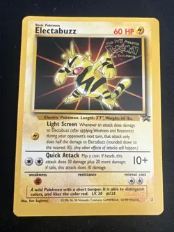 Wizards of the Coast (WotC) Black Star Promo Pokemon Card Lot: Electabuzz #2 x2 - Image 2