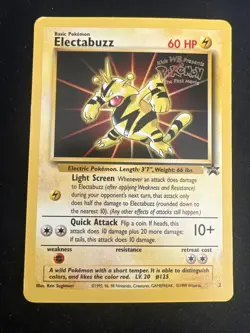 Wizards of the Coast (WotC) Black Star Promo Pokemon Card Lot: Electabuzz #2 x2 - Image 5