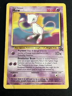 Wizards of the Coast (WotC) Black Star Promo Pokemon Card Lot: Pikachu 27 Mew 8 - Image 4