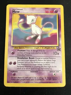 Wizards of the Coast (WotC) Black Star Promo Pokemon Card Lot: Mew 8 Non Holo x2 - Image 4
