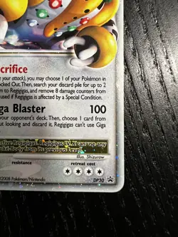 Regigigas Lv. X DP30 Rare Black Star Promo Pokemon Card NEAR MINT NM - Image 4