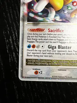 Regigigas Lv. X DP30 Rare Black Star Promo Pokemon Card NEAR MINT NM - Image 5