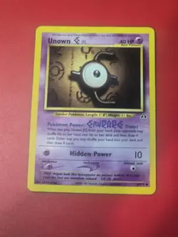 Pokemon TCG Unown [E] 67/75 Neo Discovery Regular NM Common Card - Image 1