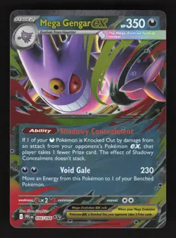 Mega Gengar EX 056/094 Pokemon Phantasmal Flames Holo Full Art Card - Image 1