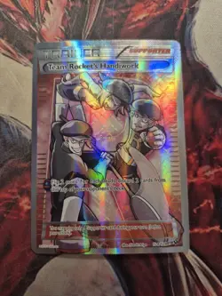 Team Rocket’s Handiwork 124/124 XY Fates Collide Full Art Pokemon Card NM LP - Image 1