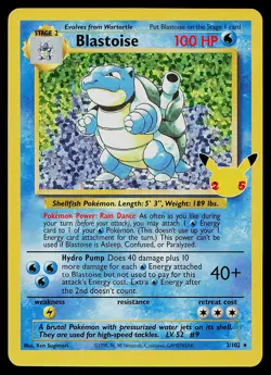Pokemon Card - Blastoise Celebrations Classic Collection 2/102 Holo - Image 1