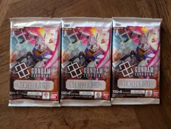 3x Newtype Rising Booster Pack Gundam Card Game GD01 English Sealed New - Image 1