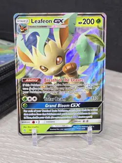 Pokemon Card TCG Leafeon GX 13/156 Ultra Prism Sun & Moon 2018 Ultra Rare NM - Image 4