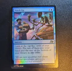 1x NM FOIL Stock Up - 0067 U DFT - MTG Magic Never Played x1 NM - Image 1