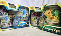 ×2 LOT GLACEON + LEAFEON V STAR Collection Boxed Pokemon TCG Factory Sealed 2022 - Image 1
