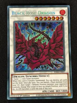 Yugioh Black Rose Dragon RA04-EN057 1st Secret Rare (NM) - Image 1