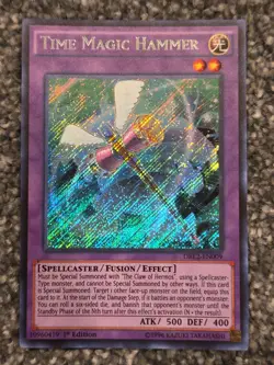 Time Magic Hammer - DRL2-EN009 - Secret Rare - 1st Edition x1 - Lightly Played - Image 1