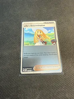 Pokemon TCG Lillie's Determination 119/132 Staff Stamped Mega Evolution Promo EN - Image 1
