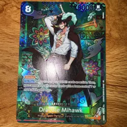 One Piece TCG Dracule Mihawk OP12-030 SP Foil NM Pack Fresh - Image 1