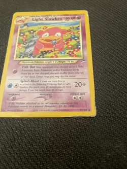 Pokemon Card - Light Slowbro Neo Destiny 51/105 Uncommon Non Holo - DMG - Image 2