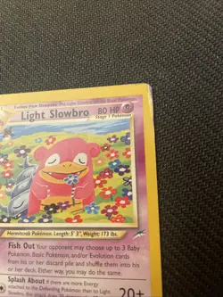 Pokemon Card - Light Slowbro Neo Destiny 51/105 Uncommon Non Holo - DMG - Image 3