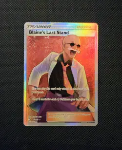 2018 Pokemon TCG: Blaine's Last Stand Full Art 69/70 Dragon Majesty Holo Rare NM - Image 1