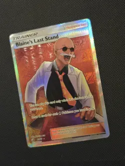 2018 Pokemon TCG: Blaine's Last Stand Full Art 69/70 Dragon Majesty Holo Rare NM - Image 3
