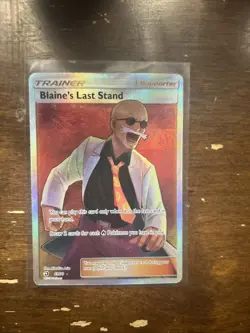 Pokemon TCG Blaine's Last Stand Dragon Majesty 69/70 Holo Full Art - Image 1