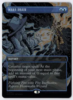 Mana Drain - Textured Foil - MTG Outlaws of Thunder Junction: Breaking News - Image 1