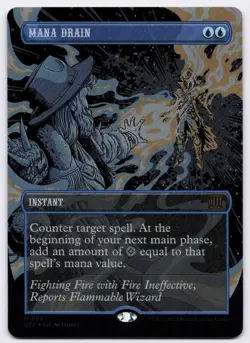 Mana Drain - Textured Foil - MTG Outlaws of Thunder Junction: Breaking News - Image 1
