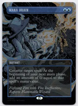 Mana Drain - Textured Foil - MTG Outlaws of Thunder Junction: Breaking News - Image 1