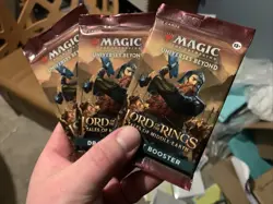 3 x MTG The Lord of the Rings Tales of Middle-Earth Draft Booster Pack New - Image 1