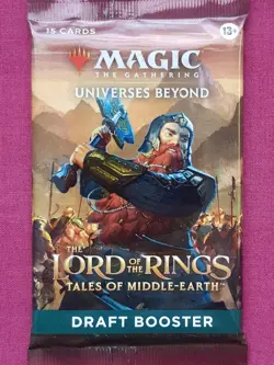 Magic The Gathering LORD OF THE RINGS TALES MIDDLE-EARTH DRAFT Booster Pack MTG - Image 1