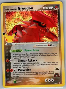 Team Magma's Groudon 9/95 Celebrations: Classic Collection - Pokemon Card - NM - Image 1