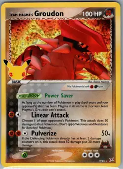 Team Magma's Groudon 9/95 Celebrations: Classic Collection - Pokemon Card - NM - Image 1