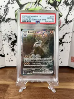 Pokemon SV Black Bolt Excadrill EX 168/086 Special Illustration Rare PSA 10 - Image 1