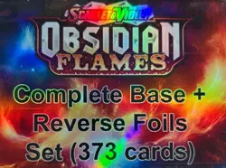 Obsidian Flames Complete Base + Reverse Set 373 Cards Near Mint Pokemon - Image 1